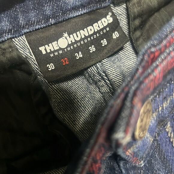 THE HUNDREDS PLAID MEN DEMIN PANTS SIZE 32 - Picture 6 of 11